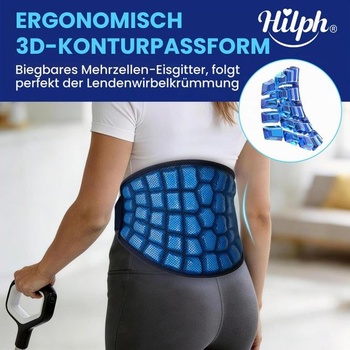 Hilph Extra veľká chladiaca podložka na chrbát, 2hodinová dlhotrvajúca chladivá terapia