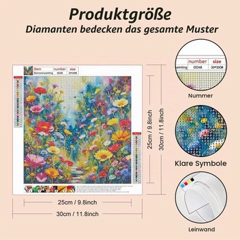Súprava na diamantové maľovanie Acudotr CS 30x30