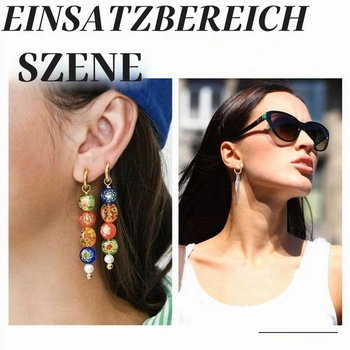 SUNNYCLUE 1 krabička 24 kusů háčkovaných kruhových náušnic 15 mm, pravé 18karátové pozlacené kulaté