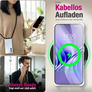 Puzdro na telefón NALIA s retiazkou pre Samsung Galaxy S26 - pieskovcová béžová