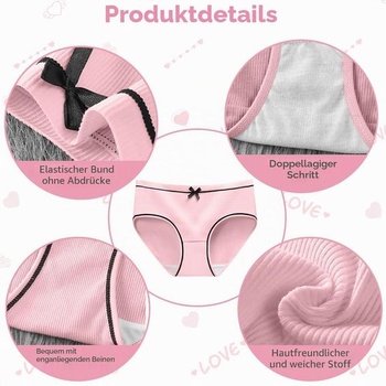 Dívčí spodní prádlo, balení 12 kalhotek pro dospívající dívky, měkké kalhotky, strečové kalhotky,
