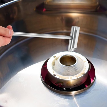Lyžička na cukrovú vatu Garneck, opakovane použiteľný doplnok z nerezovej ocele na marshmallow,