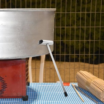 Lyžička na cukrovú vatu Garneck, opakovane použiteľný doplnok z nerezovej ocele na marshmallow,