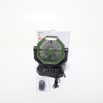 Ventilátor AJVV zelený kempinkový