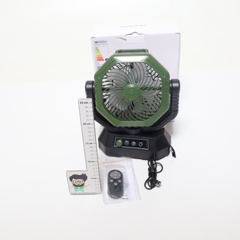 Ventilátor AJVV zelený kempingový