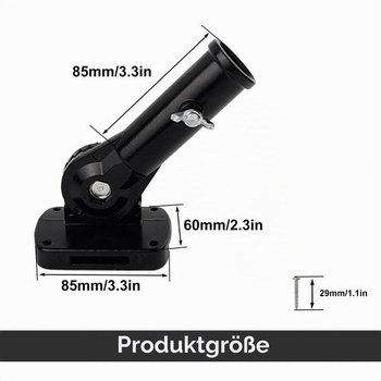 Nastaviteľný držiak na stožiar, čierny