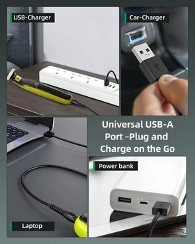 Nabíjecí kabel Super 5V kompatibilní s Philips 3000X / 5000X / i9000 (USB-A)