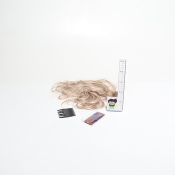 BARSDAR Clip in vlasové prodlužování blond, 50 cm vlnité clip in prodlužování vlasů pro ženy 5 ks