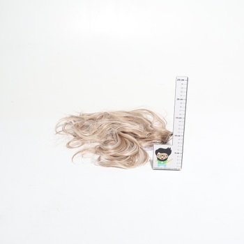 BARSDAR Clip in vlasové prodlužování blond, 50 cm vlnité clip in prodlužování vlasů pro ženy 5 ks