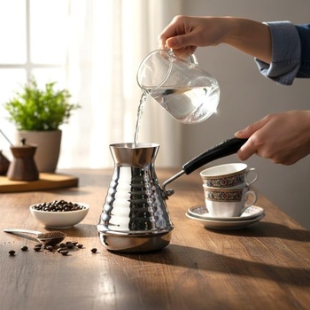 GMMH Moka kanvica na tureckú kávovar (350 ml), Espresso kávovar Džezva, Moka kanvica na kávu Briki