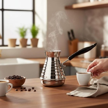 GMMH Moka kanvica na tureckú kávovar (350 ml), Espresso kávovar Džezva, Moka kanvica na kávu Briki