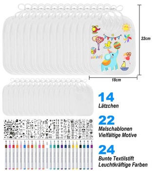 Faburo dětské bryndáčky na malování, na oslavu narození miminka, na oslavu miminka, bílé bryndáčky