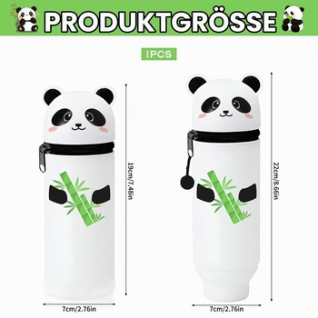 Kawaii Federmäppchen, medveď hnedý Silikón Federmäppchen 2 v 1