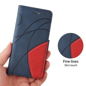 Kožené pouzdro pro Samsung Galaxy S25 5G s ochranou displeje, prémiové flipové pouzdro, [slot na