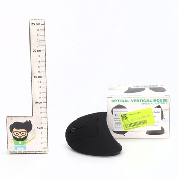 BeWishes Ergonomická myš pro levou ruku, 2,4G bezdrátová vertikální myš pro leváky, ergonomická