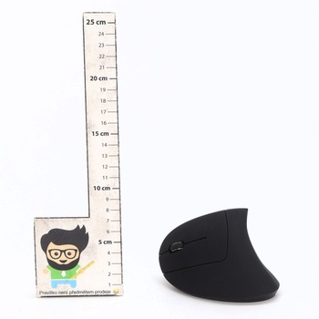 BeWishes Ergonomická myš pre ľavú ruku, 2,4G bezdrôtová vertikálna myš pre ľavákov, ergonomická