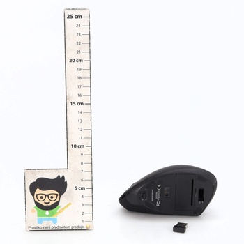 BeWishes Ergonomická myš pre ľavú ruku, 2,4G bezdrôtová vertikálna myš pre ľavákov, ergonomická