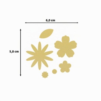 Súprava dierovačov Vaessen Creative Flower Motif od 5 mm do 7,15 cm - Potreby pre scrapbooking -