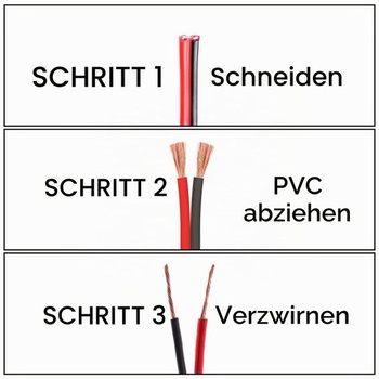 VIABRICO 0,75 mm² 18 AWG Elektrický propojovací kabel Celkem 60 metrů [30 metrů černý a 30 metrů