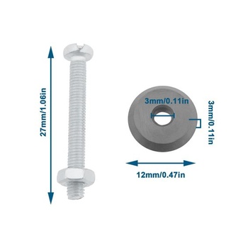 EMagTech 2dielne 12mm pastorkové koleso 14A náhradné kompatibilné s rezačkami dlaždíc Sigma s ťažnou