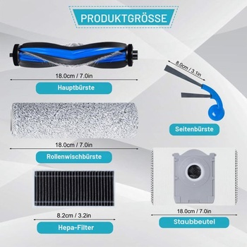 Súprava príslušenstva pre robotický vysávač Ecovacs Deebot T80 Omni/X8 PRE OMNI/X8 Omni, diely, 1