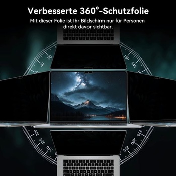IPROKKO 360° ochranný kryt obrazovky pro MacBook Air 15 palců (2023-2026, M2 M3 M4 M5), samolepicí