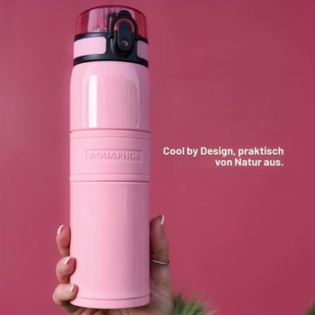 AQUAPHOR City Cool – Termoska z nerezovej ocele s vodným filtrom | 500 ml | Celoročné komfortné