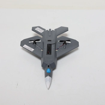 DEERC 2CH F22 Raptor RC lietadlo so svetlami, diaľkovo ovládaná stíhačka, 2,4 GHz 6osý gyroskopický