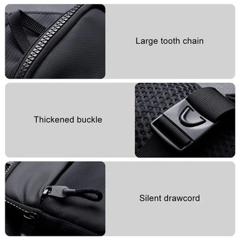 Kabelka cez rameno Sling Chest Crossbody, vodotesná taška cez rameno pre mužov aj ženy, veľkosť S,