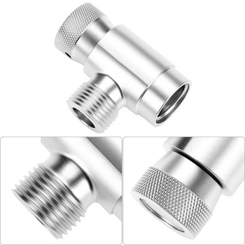 Adaptér QWORK® pre hliníkovú fľašu s CO2 z TR21-4 na W21.8-14 pre automaty na sódu, ideálny pre