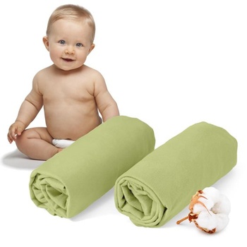 Dreamzie - Napínacie prestieradlo 70x140cm pre bábätká - Balenie 2 ks - 100% bavlnený džersej 70 x 140