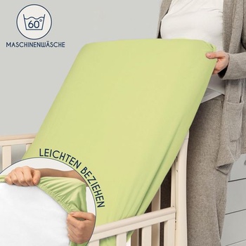 Dreamzie - Napínacie prestieradlo 70x140cm pre bábätká - Balenie 2 ks - 100% bavlnený džersej 70 x 140