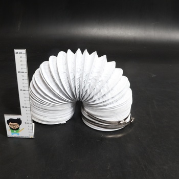 Výfuková rúrka Hon&Guan ø150mm, 5m PVC hliníková hadica s 2 hadicovými svorkami pre prenosnú