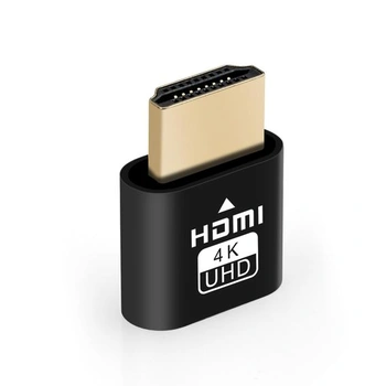 AXFEE 1PC HDMI záslepka, prenosný emulátor displeja 4K@60Hz 1080P, čierna - 1 kus