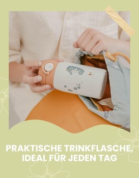 Detská fľaša na pitie Fabelab 320 ml, nerezová oceľ, vodotesná (Planet Design) Planetary 320 ml