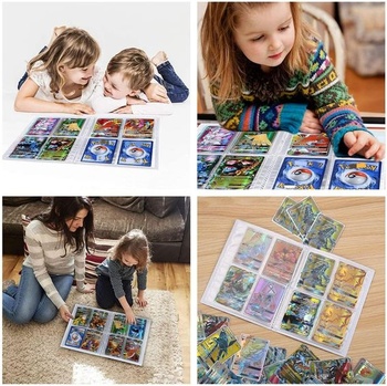 Album zberateľských kariet Pokémonov, 4 vrecká, 30 strán, kapacita 240 kariet, klasický štýl