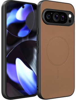 Púzdro X-level pre Google Pixel 9 Pro XL, PU koža pre MagSafe, púštny piesok Pixel 9 Pro XL