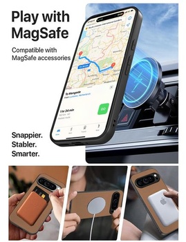 Púzdro X-level pre Google Pixel 9 Pro XL, PU koža pre MagSafe, púštny piesok Pixel 9 Pro XL