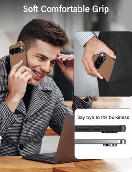 Púzdro X-level pre Google Pixel 9 Pro XL, PU koža pre MagSafe, púštny piesok Pixel 9 Pro XL