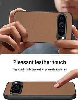 Púzdro X-level pre Google Pixel 9 Pro XL, PU koža pre MagSafe, púštny piesok Pixel 9 Pro XL