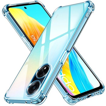 Priehľadný silikónový kryt ivoler pre Oppo A98 5G s nárazuvzdornými rohovými chráničmi, tenký mäkký