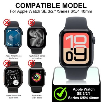 Ochranné púzdro Diruite pre Apple Watch SE 3/2/1/Series 6 5 4 40 mm, priehľadné 40 mm