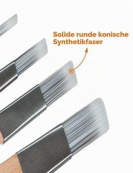 Súprava šikmých štetcov ROLLINGDOG 4 ks
