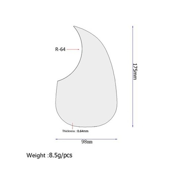 Samolepiace pickguard Alnicov pre akustickú gitaru