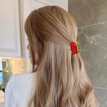2 roztomilé jahodové sponky do vlasov, elegantné a sofistikované jahodové vlasové doplnky, darčeky pre