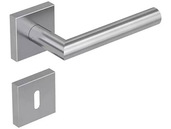 Sada moderních klik Quattro ve tvaru L, pěnice, tloušťka dveří: 38 mm - 45 mm - A
