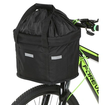 Predný košík na bicykel pre psov s reflexnými prúžkami, skladací a priedušný pre malé psy, nákupy,