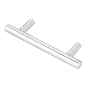 Vysoko kvalitné nerezové úchytky pre skrinky a zásuvky v tvare T, presný rozstup otvorov 100 mm,