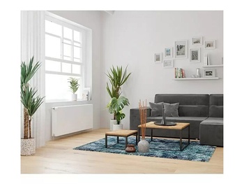 Doskový radiátor, tepelný výkon pri výstupnej teplote 75 °C (H: 50): 985 W, biely, 60 x 60 cm - B