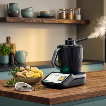 Prepínač pary kompatibilný s Thermomix TM7, čierny, 18,7 x 8 x 5,8 cm